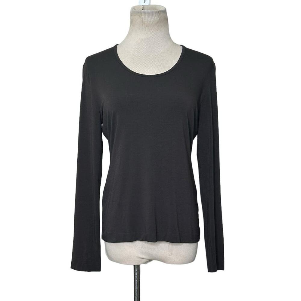 Vestimenta brown chocolate long sleeves fitted top size 44 - US M